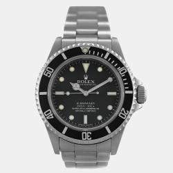Rolex Black Stainless Steel Submariner 14060M Automatic Men's Wristwatch 40mm