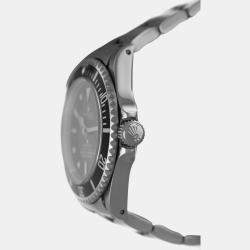 Rolex Black Stainless Steel Submariner 14060M Automatic Men's Wristwatch 40mm