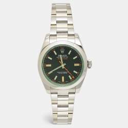 Rolex Black Dial Oystersteel Milgauss M116400GV-0001 Men's Wristwatch 40 mm