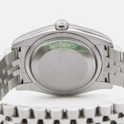 Rolex Black Dial Stainless Steel Datejust 116200 Men's Wristwatch 36 mm