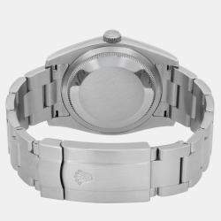 Rolex Silver Stainless Steel Oyster Perpetual 116000 Automatic Men's Wristwatch 36 mm