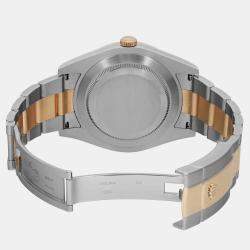 Rolex Cream 18K Yellow Gold Datejust II 116333 Automatic Men's Wristwatch 41 mm