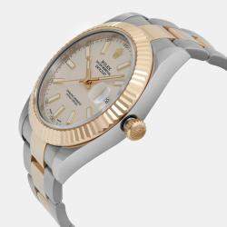 Rolex Cream 18K Yellow Gold Datejust II 116333 Automatic Men's Wristwatch 41 mm