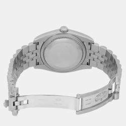 Rolex Blue 18K White Gold Datejust 116234 Automatic Men's Wristwatch 36 mm