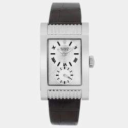 Rolex Silver 18K White Gold Cellini Prince 5441 Automatic Men's Wristwatch 27 mm