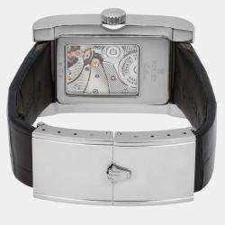Rolex Silver 18K White Gold Cellini Prince 5441 Automatic Men's Wristwatch 27 mm