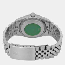 Rolex Champagne Stainless Steel Datejust 16030 Automatic Men's Wristwatch 36mm