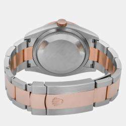 Rolex MOP Diamond 18K Rose Gold Stainless Steel Datejust 126281RBR Automatic Men's Wristwatch 36 mm
