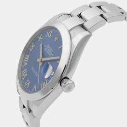 Rolex Blue Stainless Steel Datejust 126300 Automatic Men's Wristwatch 41 mm