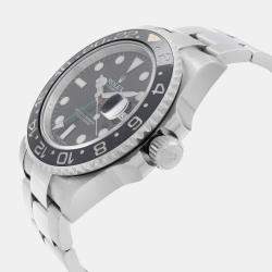Rolex Black Stainless Steel GMT Master II Automatic Men's Wristwatch 40 mm
