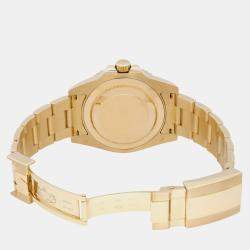 Rolex Black 18K Yellow Gold GMT-Master II 116718 Automatic Men's Wristwatch 40 mm