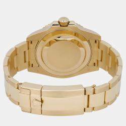 Rolex Black 18K Yellow Gold GMT-Master II 116718 Automatic Men's Wristwatch 40 mm