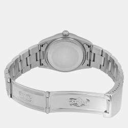 Rolex Silver Stainless Steel Air-King 14000 Automatic Men's Wristwatch 34 mm