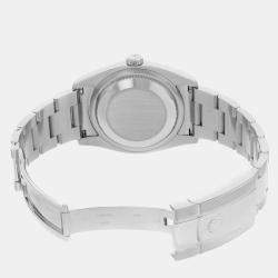 Rolex Black Stainless Steel Datejust 116200 Automatic Men's Wristwatch 36 mm