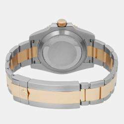 Rolex Black 18K Yellow Gold Stainless Steel Submariner 116613LN Automatic Men's Wristwatch 40 mm