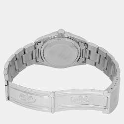 Pre Owned Rolex Silver Stainless Steel Datejust 16200 Automatic Men's Wristwatch 36 mm