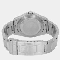 Rolex Black Stainless Steel Explorer II 16570 Automatic Men's Wristwatch 40mm