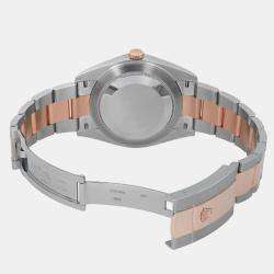 Rolex Chocolate 18K Rose Gold Stainless Steel Datejust 126301 Automatic Men's Wristwatch 41mm