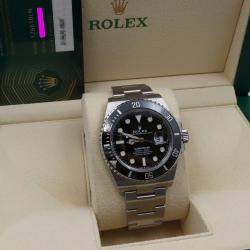 Rolex Black Stainless Steel Submariner 126610LN Automatic Men's Wristwatch 41mm