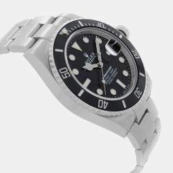 Rolex Black Stainless Steel Submariner 126610LN Automatic Men's Wristwatch 41mm