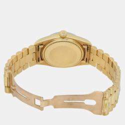 Rolex Champagne Diamond 18K Yellow Gold Day-Date 1803 Automatic Men's Wristwatch 36mm