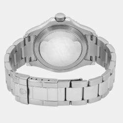 Rolex Silver Stainless Steel Yacht-Master 16622 Automatic Men's Wristwatch 40 mm