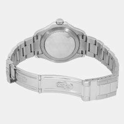 Rolex Silver Stainless Steel Yacht-Master 16622 Automatic Men's Wristwatch 40 mm