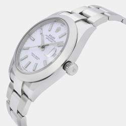 Rolex White Stainless Steel Datejust 126300 Automatic Men's Wristwatch 41 mm