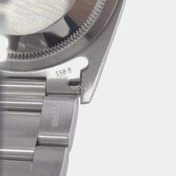 Rolex Black Stainless Steel Explorer 14270 Automatic Men's Wristwatch 36mm