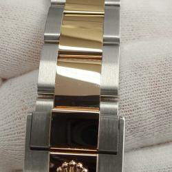 Pre Owned Rolex Black 18K Rose Gold Stainless Steel Yacht-Master 268621 Automatic Men's Wristwatch 37mm