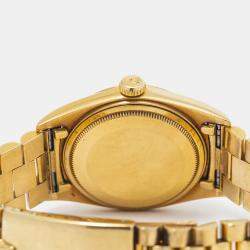 Rolex Day-Date 1803 White Dial 18K Yellow Gold Automatic Men's Wristwatch 36 mm