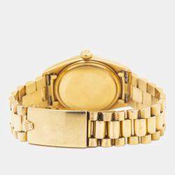 Rolex Day-Date 1803 White Dial 18K Yellow Gold Automatic Men's Wristwatch 36 mm