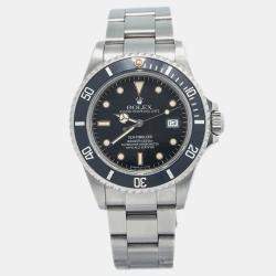 Rolex Black Stainless Steel Sea-Dweller 16660 Automatic Men's Wristwatch 40mm