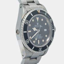 Rolex Black Stainless Steel Sea-Dweller 16660 Automatic Men's Wristwatch 40mm