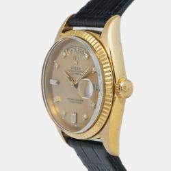Rolex Gold 18K Yellow Gold Day-Date 1803 Automatic Men's Wristwatch 36mm