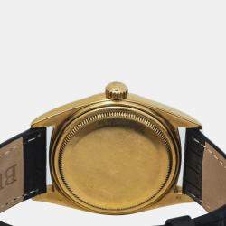 Rolex Gold 18K Yellow Gold Day-Date 1803 Automatic Men's Wristwatch 36mm