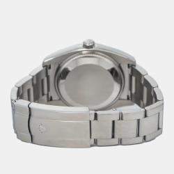 Rolex Silver Stainless Steel Air-King 114200 Automatic Men's Wristwatch 34mm
