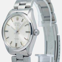 Rolex Air-King 5500 Automatic Silver Stainless Steel Men's Wristwatch 34mm