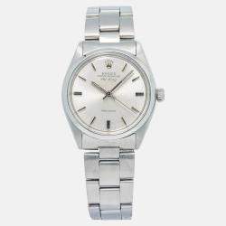Rolex Air-King 5500 Automatic Silver Stainless Steel Men's Wristwatch 34mm