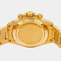 Rolex Daytona 116528 Automatic Tahitian MOP 18K Yellow Men's Wristwatch 40mm