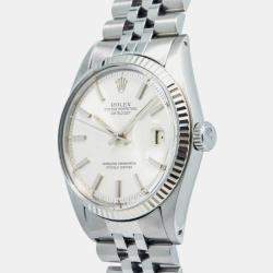 Rolex DateJust 1601 Automatic Silver Stainless Steel Men's Wristwatch 36mm
