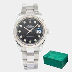 Rolex DateJust 126334 Automatic Black Stainless Steel Men's Wristwatch 41mm