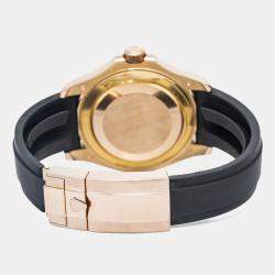 Rolex Yacht-Master 116655 Automatic Black 18K Rose Gold Men's Wristwatch 40mm