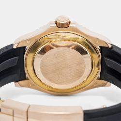 Rolex Yacht-Master 116655 Automatic Black 18K Rose Gold Men's Wristwatch 40mm
