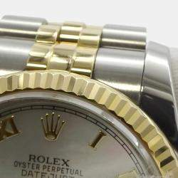 Rolex Datejust 116233NR Automatic 18k Yellow Gold Stainless Steel Men's Wristwatch 36 mm