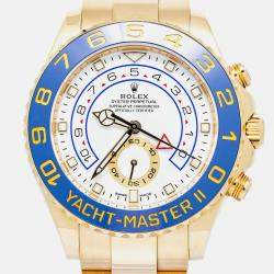 Rolex Yacht-Master II 116688 Automatic White 18k Yellow Gold Men's Wristwatch 44mm
