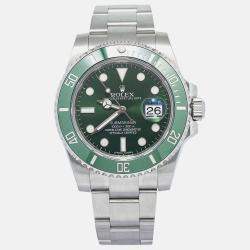 Rolex Submariner Date 116610LV Automatic Green Stainless Steel Men's Wristwatch 40mm
