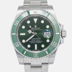 Rolex Submariner Date 116610LV Automatic Green Stainless Steel Men's Wristwatch 40mm