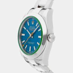 Rolex Milgauss 116400GV Automatic Blue Stainless Steel Men's Wristwatch 40mm