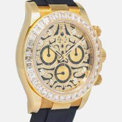 Rolex Daytona Eye of the Tiger 116588 Automatic 18K Yellow Gold Diamond Men's Wristwatch 40mm